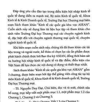 Kinh Tế Các Quốc Gia Khu Vực Asean