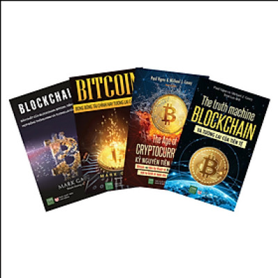 Combo Bộ Sách Bitcoin. Bộ 4 cuốn. tặng sổ tay Mini dễ thương
