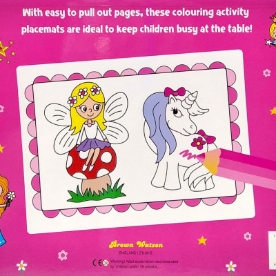 I Love To Colour My Placemat: Princess