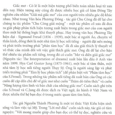 Ý Nghĩa Các Giấc Mơ