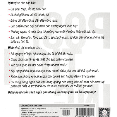 Định Vị (Tái Bản) (Quà Tặng Tickbook)