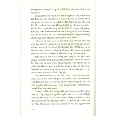 Giáo trình Kinh tế bất động sản