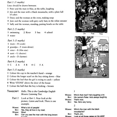 Cambridge English Movers 1 for Revised Exam from 2018 Ans Booklet