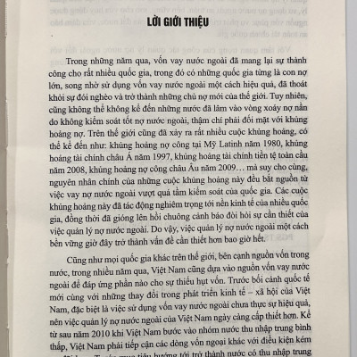 Sách - Giáo Trình Quản Lý Nợ Nước Ngoài