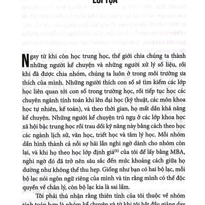 Chuyện Kể Và Số Liệu - Sự Kết Hợp Bất Bại Làm Tăng Giá Trị Doanh Nghiệp