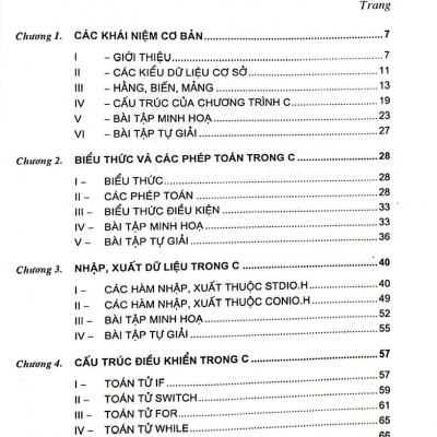 Giáo Trình Kỹ Thuật Lập Trình C