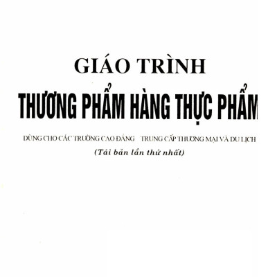 Giáo trình thương phẩm hàng thực phẩm