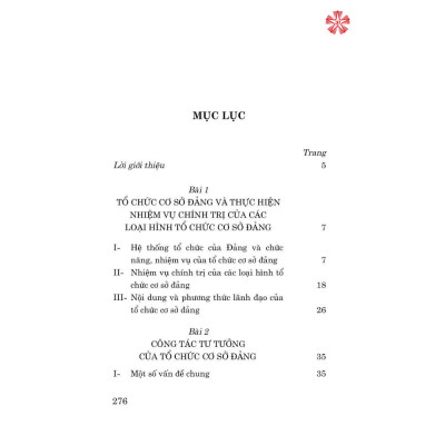 Tài liệu bồi dưỡng nghiệp vụ công tác Đảng dành cho Bí thư chi bộ và cấp ủy viên cơ sở