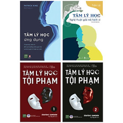 Combo Sách Tâm Lý Hay Nhất: Tâm Lý Học Tội Phạm - Tập 1 + Tâm Lý Học Tội Phạm - Tập 2 + Tâm Lý Học Ứng Dụng + Tâm Lý Học - Nghệ Thuật Giải Mã Hành Vi (Bộ 4 Cuốn)