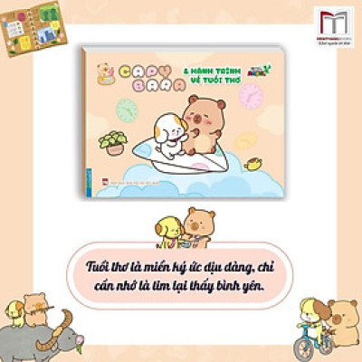 Sách Tô Màu - Capybara & Hành Trình Về Tuổi Thơ - Minh Thắng