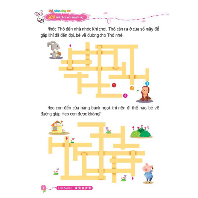 Sách - 500 Trò Chơi Rèn Luyện IQ  Cho Trẻ 4 - 10 Tuổi - Khả Năng Sáng Tạo - Minh Thắng