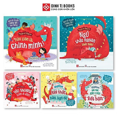 Sách - Truyện Về Rồng Con - Truyện Kể Cho Trẻ 0 - 6 Tuổi - Combo 5 Cuốn - Đinh Tị Books