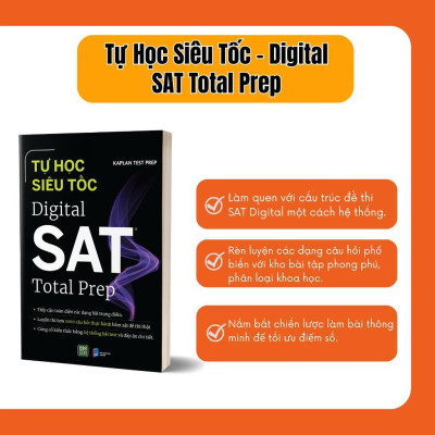 Sách - Tự Học Siêu Tốc - Digital SAT Total Prep - 1980 Books
