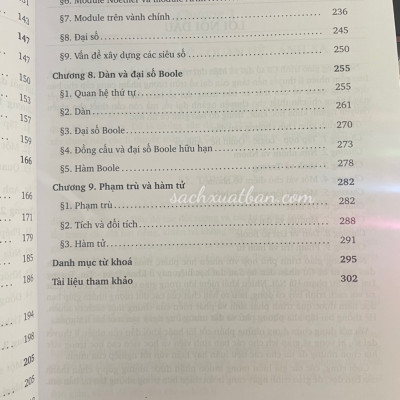 Combo 2 cuốn Cơ Sở Đại Số Hiện Đại và Bài Tập Cơ Sở Đại Số Hiện Đại