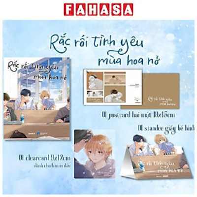 Sách - Rắc Rối Tình Yêu Mùa Hoa Nở - Tặng Kèm Postcard Hai Mặt + Standee Giấy Bế Hình + Clearcard