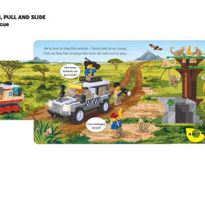 LEGO City. Safari Rescue: A Push, Pull And Slide Book