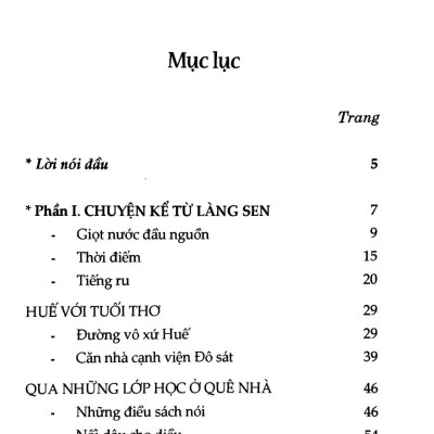 Chuyện Kể Từ Làng Sen