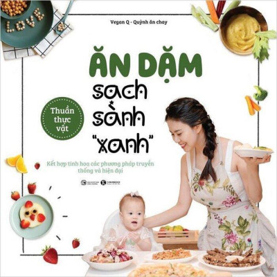Sách - 30 Phút Ăn Chay + Ăn Dặm Sạch Sành Xanh - Combo 2 Cuốn - Thái Hà Books