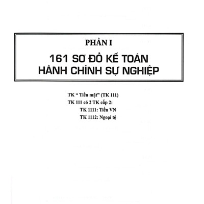 Hướng Dẫn Thực Hành 161 Sơ Đồ Kế Toán Hành Chính, Sự Nghiệp (KT)