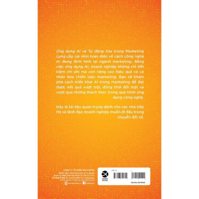 Sách - Ứng Dụng AI Trong Và Tự Động Hóa Trong Marketing - Alphabooks