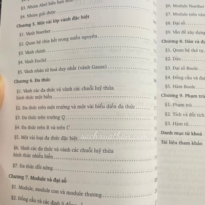 Combo 2 cuốn Cơ Sở Đại Số Hiện Đại và Bài Tập Cơ Sở Đại Số Hiện Đại