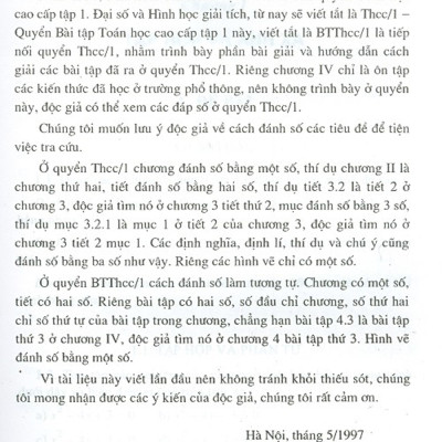 Bài Tập Toán Cao Cấp - Tập 1 - Đại Số Và Hình Học Giải Tích