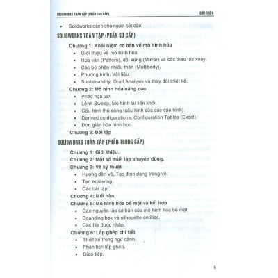 SOLIDWORKS TOÀN TẬP (PHẦN CAO CẤP) - DÙNG CHO CÁC PHIÊN BẢN SOLIDWORKS 2022 - 2021
