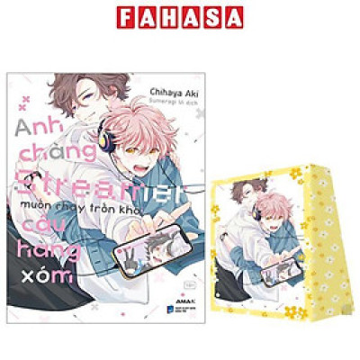 Sách - Anh Chàng Streamer Muốn Chạy Trốn Khỏi Cậu Hàng Xóm - Tặng Kèm Bìa Áo Rời Cán Mờ + Standee Giấy Bồi Cứng