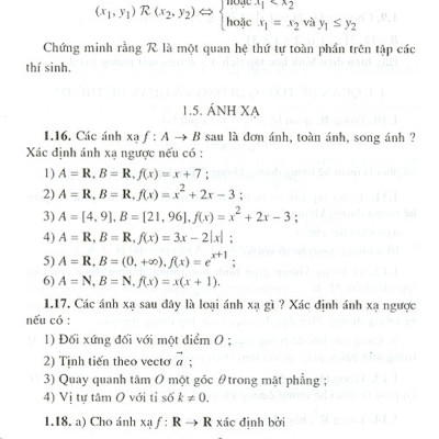 Bài Tập Toán Cao Cấp - Tập 1 - Đại Số Và Hình Học Giải Tích