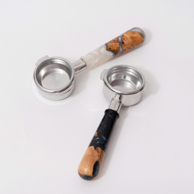 Tay cầm espresso không đáy kết hợp của gỗ và nhựa cây tư nhiên FEEPIE