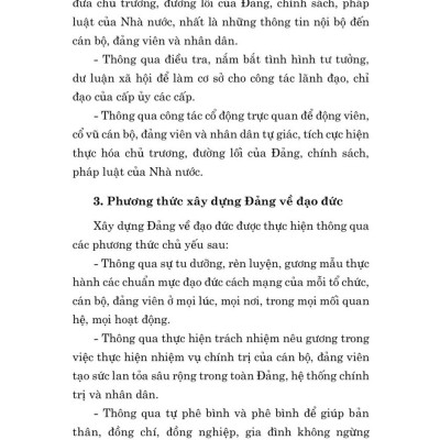 Tài liệu nhận thức và triển khai công tác xây dựng Đảng về chính trị, tư tưởng, đạo đức trong giai đoạn hiện nay - bản in 2024