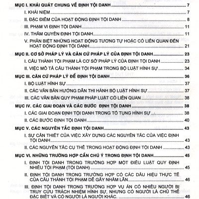 Phương Pháp Định Tội Danh Với 538 Tội Danh Trong Bộ Luật Hình Sự Năm 2015, Được Sửa Đổi, Bổ Sung Năm 2017