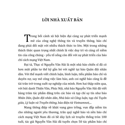 Báo chí nuôi dưỡng lòng tin ( bản in 2025)