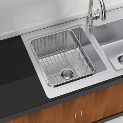 Khay để chén đĩa rau quả gác chậu rửa inox 304 Hobby Home Decor KDC3