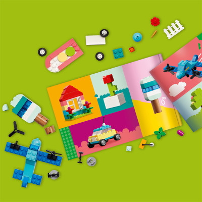 Đồ Chơi Lắp Ráp Thùng Gạch Sáng Tạo Sống Động 850 Chi Tiết LEGO CLASSIC 11038