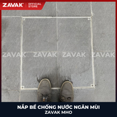 Nắp bể ngầm chống nước ngăn mùi inox ZAVAK MHO-60 / KT 60x60cm, lát gạch 1,5cm/ tải tối đa 600kg