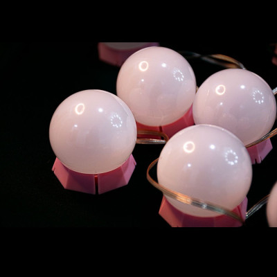 Dây Đèn LED Bàn Trang Điểm 5 Chế Độ Sáng Đế Hồng