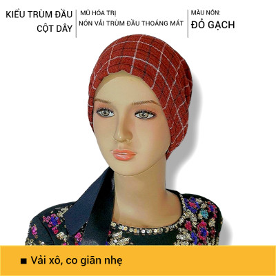 [NƠ RUY BĂNG] Nón vải trùm đầu, mũ vải mềm, mũ trùm đầu có thun co giãn, dây ruy băng cột nơ, khăn trùm đầu may sẵn, khăn đội ngủ