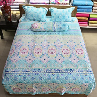 Bộ chăn ga gối lụa Tencel FLOWER - Mềm mịn mát - Mã TTH
