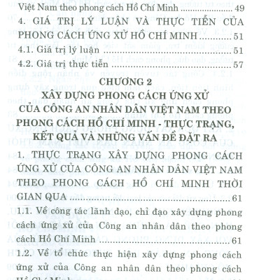Xây Dựng Phong Cách Ứng Xử Của Công An Nhân Dân Theo Phong Cách Hồ Chí Minh