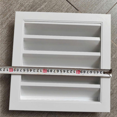 Cửa gió chớp nan Z 300x300mm kèm lưới chắn côn trùng lắp ngoài trời tránh hắt mưa