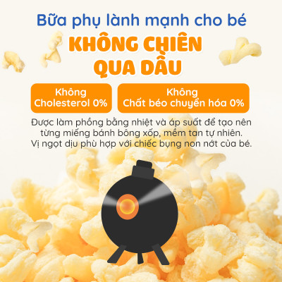 Bánh ăn dặm Lusol vị sữa chua chuối và phô mai Triple Cheese Lusol cho bé từ 12 tháng