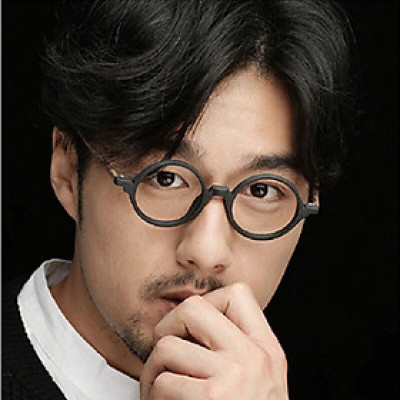 Kính Mắt Chống Ánh Sáng Xanh, Uv Dáng Tròn Nhỏ Gọng Nhựa Cho Nam và Nữ 