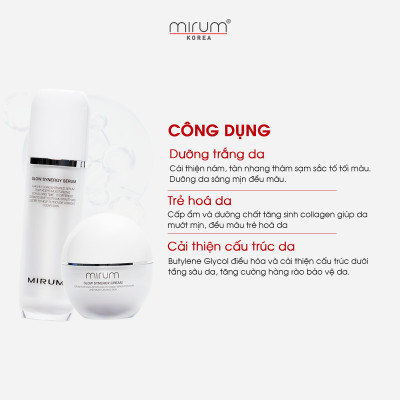 COMBO Dưỡng trắng chuyên sâu, mờ nám và tàn nhang Mirum 100ml