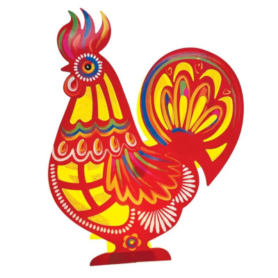 Lồng đèn Trung Thu - Lồng đèn trang trí "Ký ức tuổi thơ" hình Gà siêu to