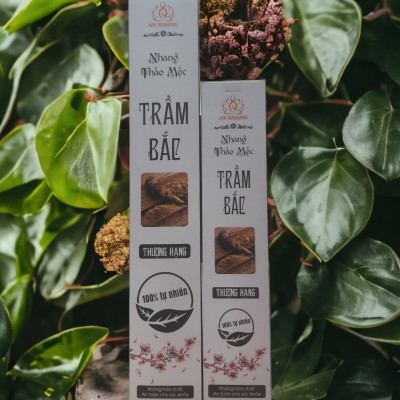 Hộp 100 nén nhang Trầm Bắc dài 29cm -Không dùng hóa chất, ít khói, mùi hương dịu nhẹ