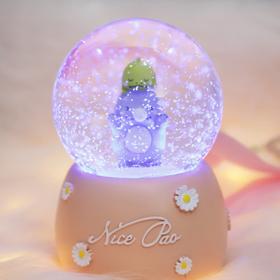 Quả Cầu Tuyết Hộp Nhạc Khủng Long Xanh_ Hàng Chính Hãng