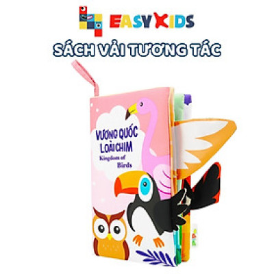 Sách Vải Tương Tác Cho Bé Đoán Đuôi Con Vật - Vương Quốc Loài Chim