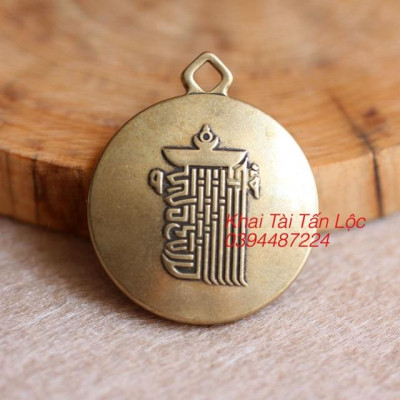 Móc khoá Văn Thù Cửu Cung Bát Quái và chủng tự KALACHAKRA hoá giải thái tuế , tam tai