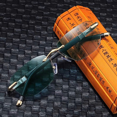 Kính lão đọc sách không viền mặt xanh kiểu dáng đẹp A13